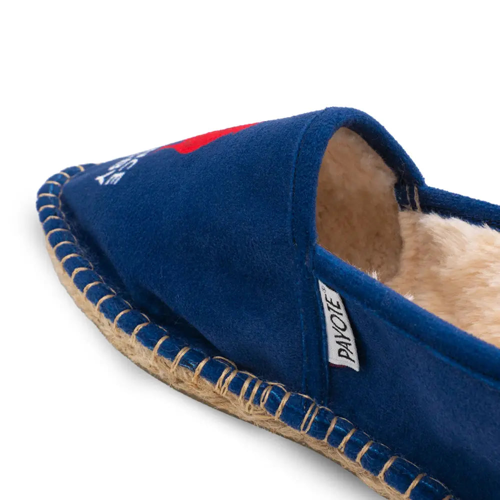 Vue latérale du chausson espadrille France Rugby