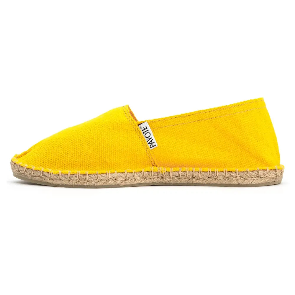 Espadrille jaune fabriquée en France