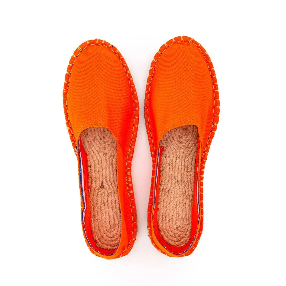 Neon Orange Espadrille