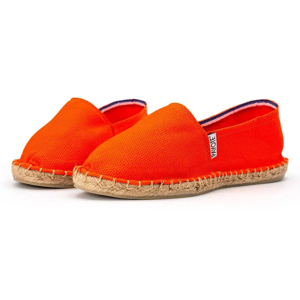 Neon Orange Espadrille