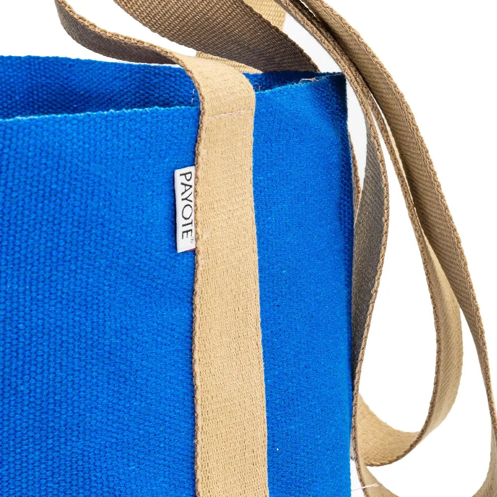 Royal blue espadrille bag