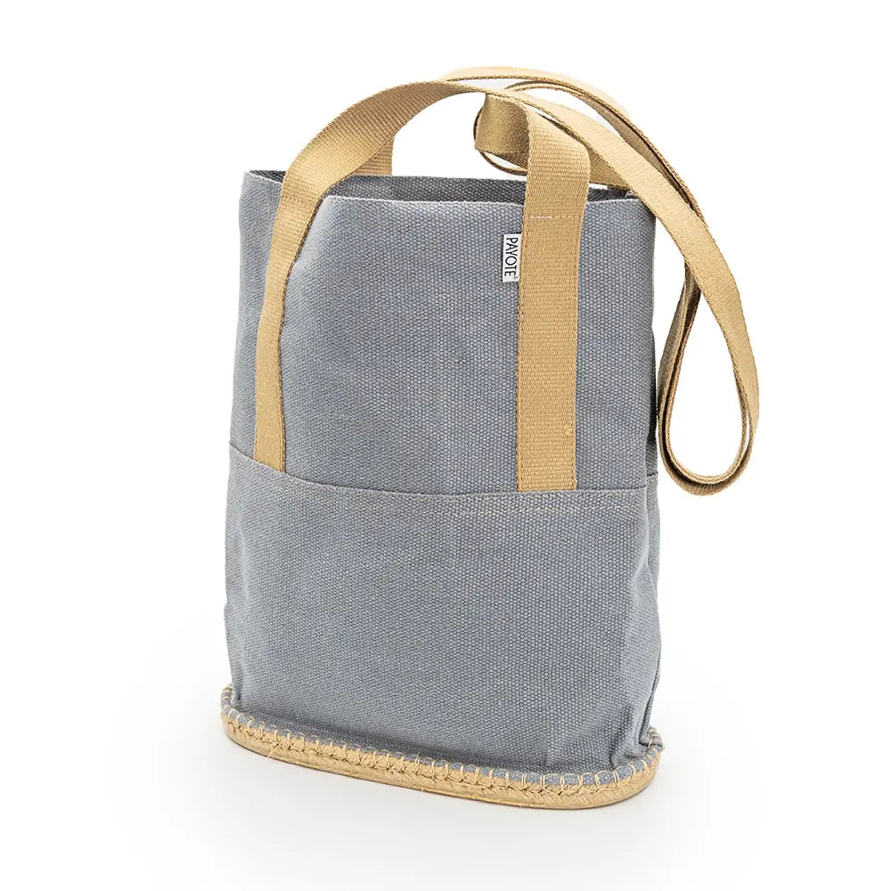 Sac espadrille gris fabriqué en France