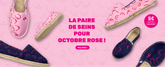 La paire de seins pour Octobre Rose