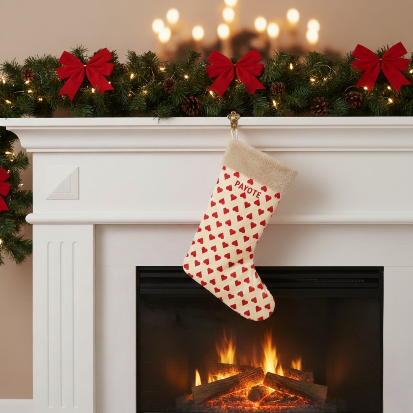 Chaussette de Noël Coeur