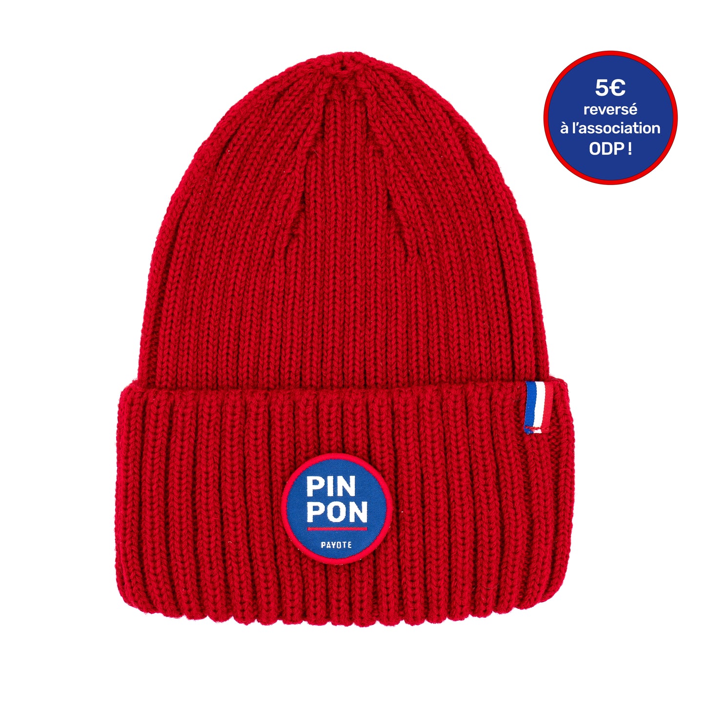 Bonnet rouge Pin Pon made in France
