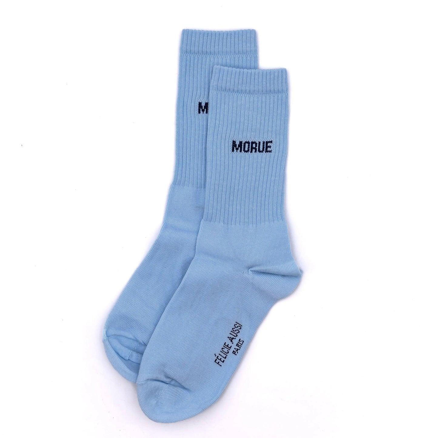 Chaussettes "morue" bleues made in France