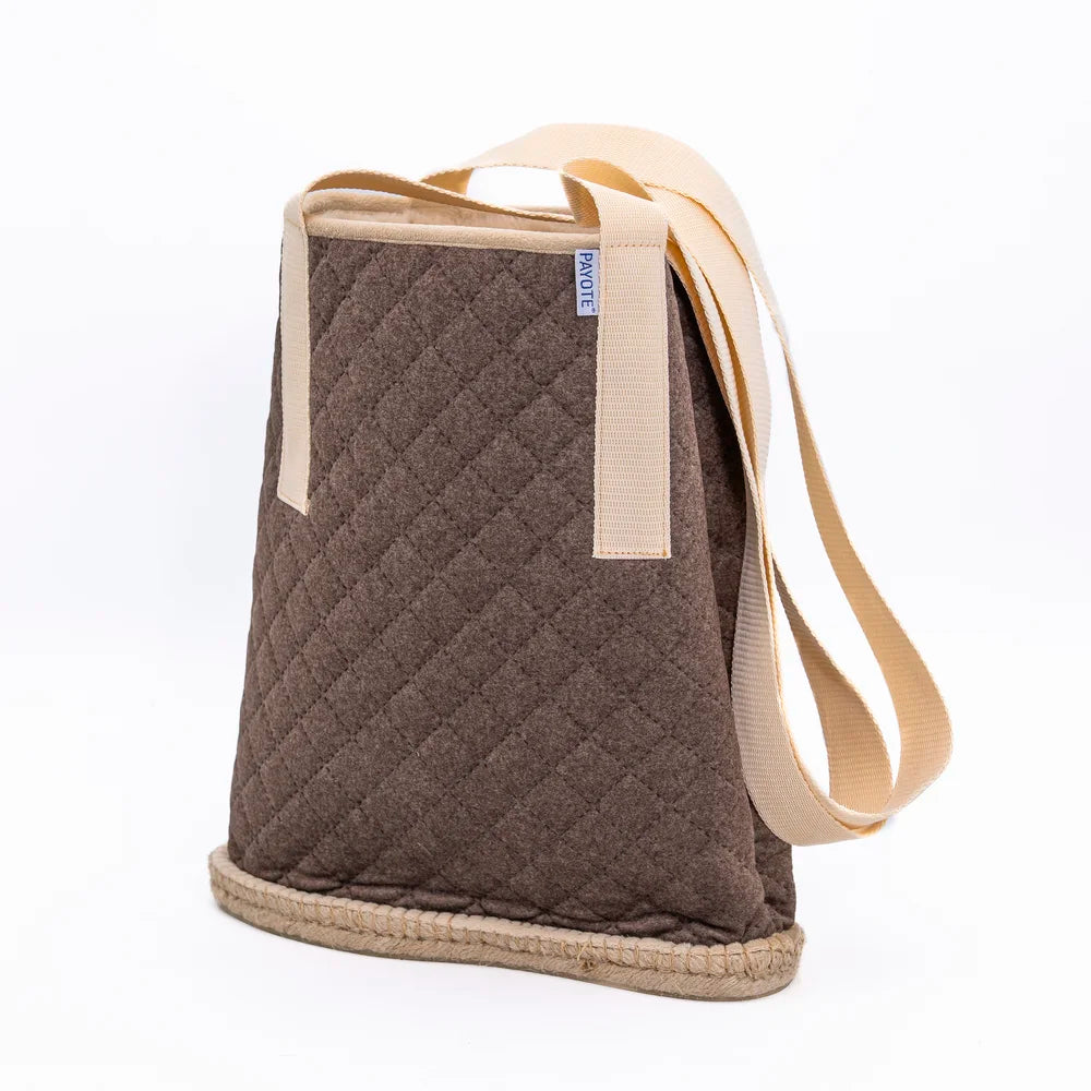 Sac espadrille Fourré Chocolat