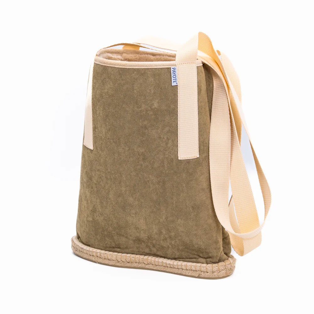 Sac espadrille Fourré Kaki