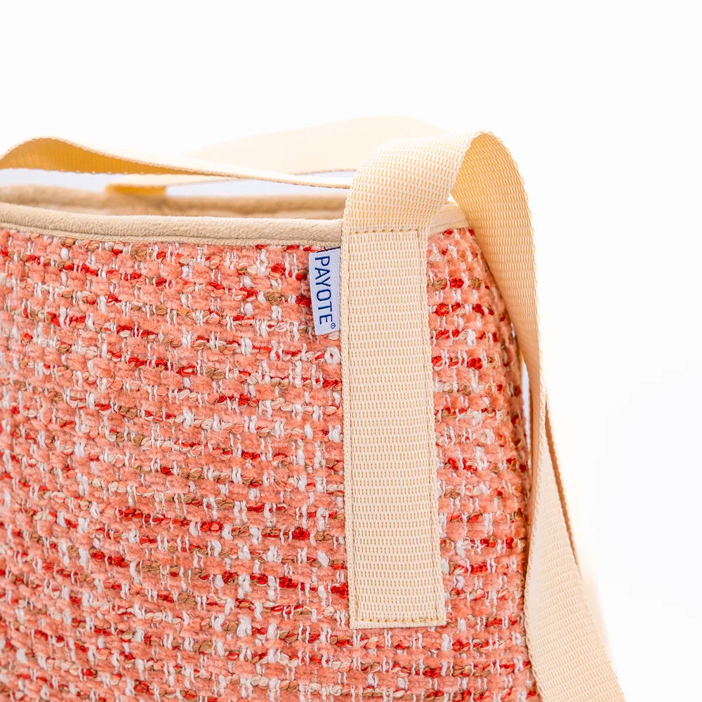 Sac espadrille Fourré Pied-de-Poule Rose