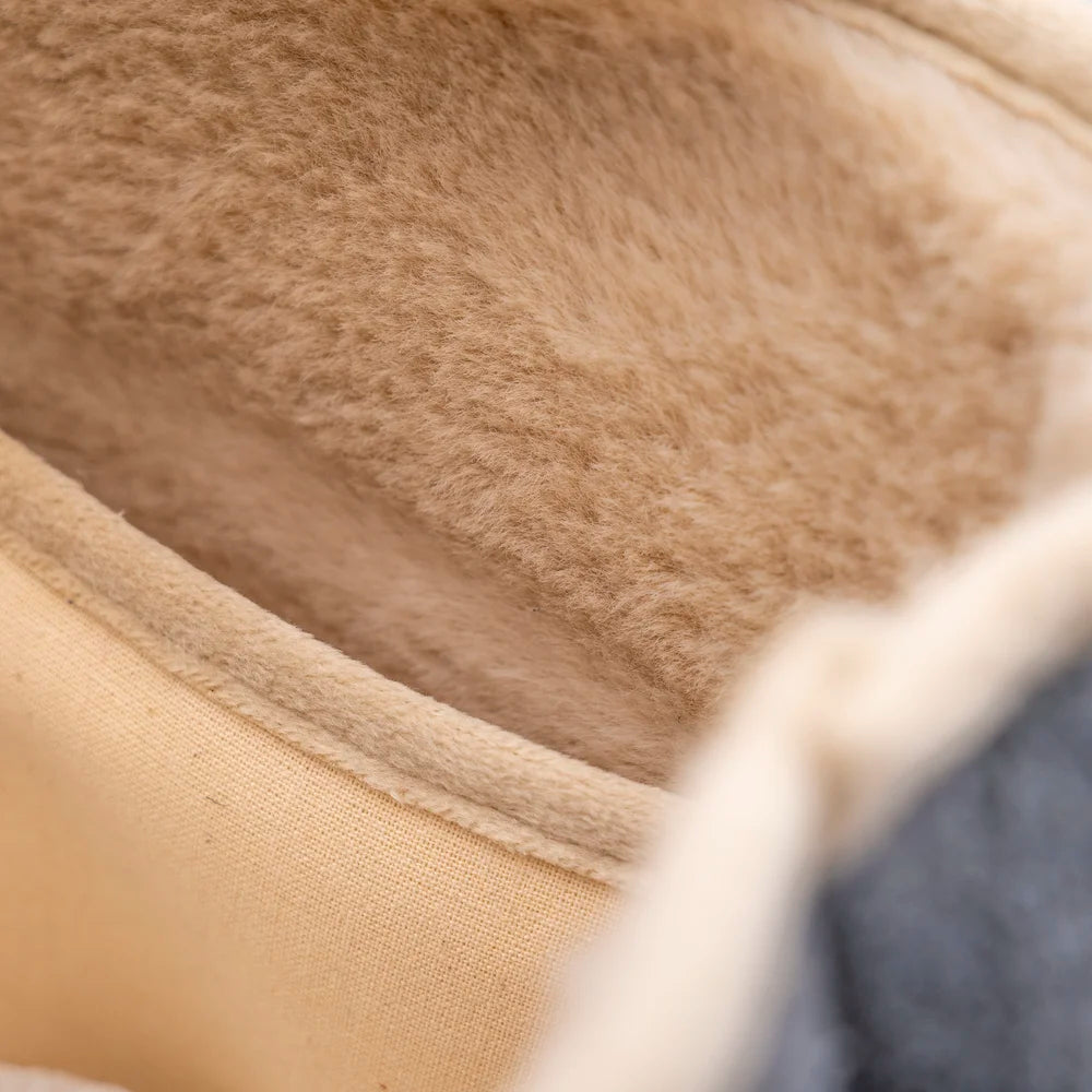 Sac espadrille Fourré Bleu