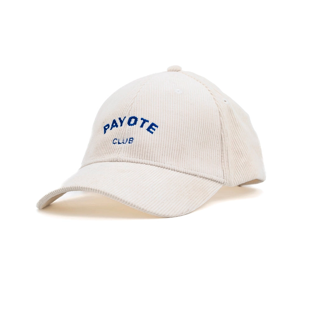 Casquette "Payote Club" Côtelée Blanche