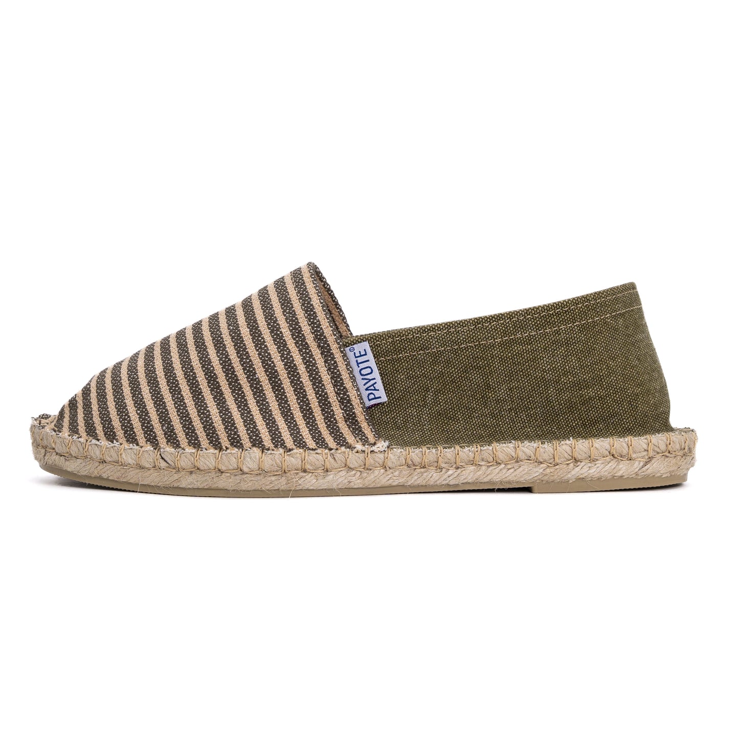 Espadrille Premium Rayée Vert