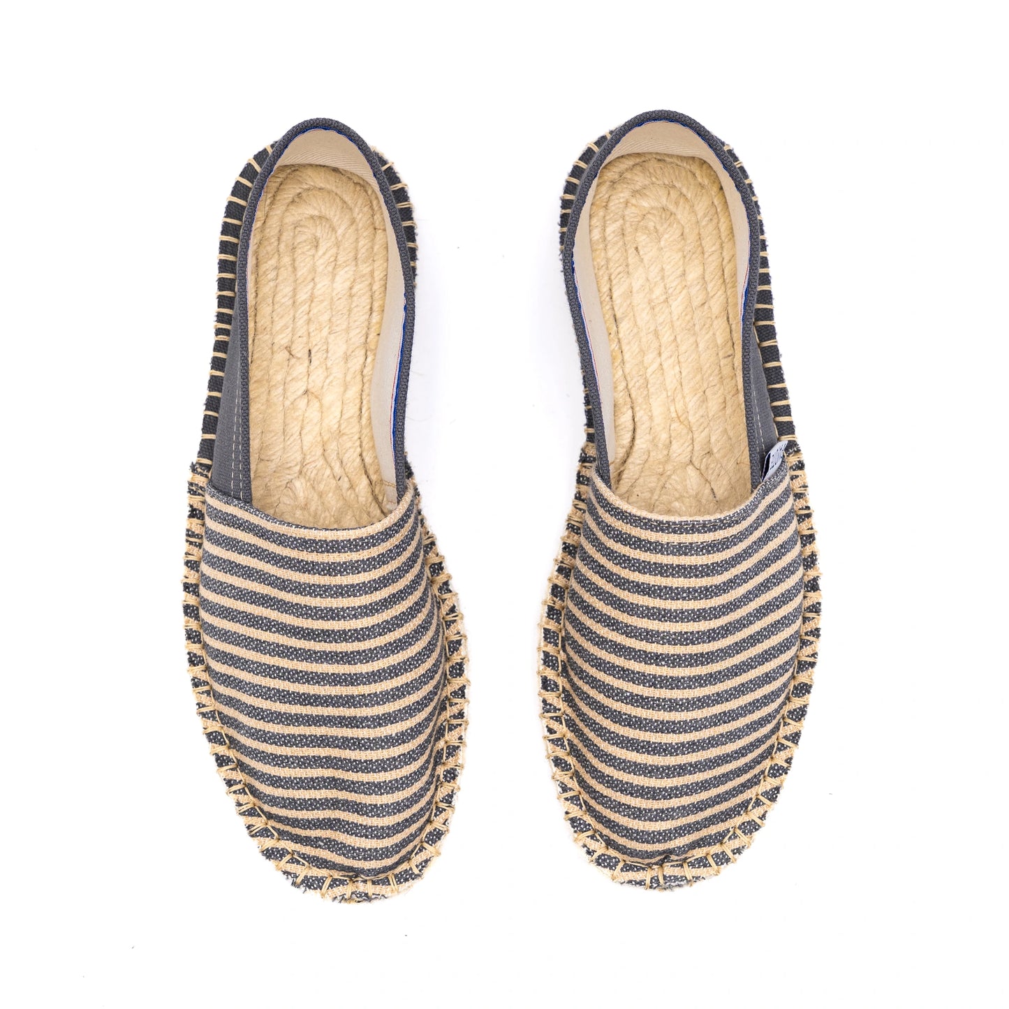 Espadrille Premium Rayée Gris