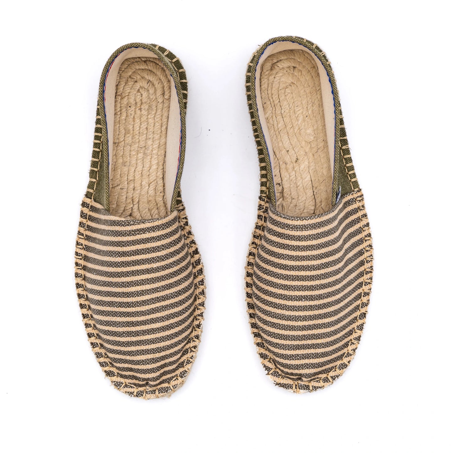 Espadrille Premium Rayée Vert
