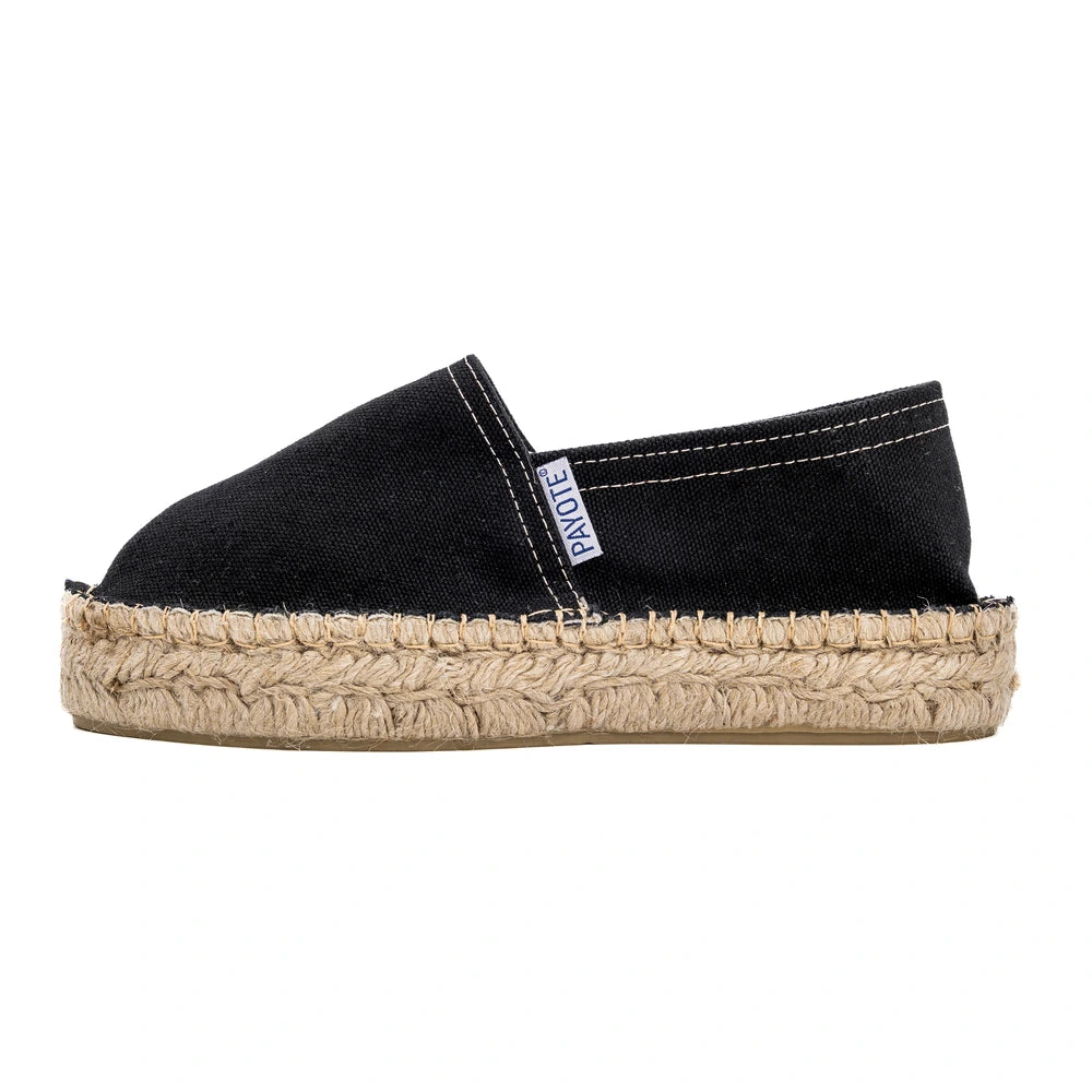 Espadrille Plateforme Noire