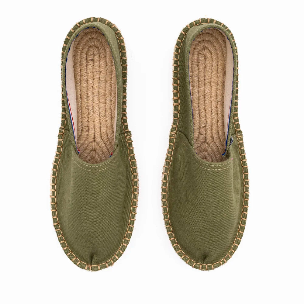 Espadrille Plateforme Kaki