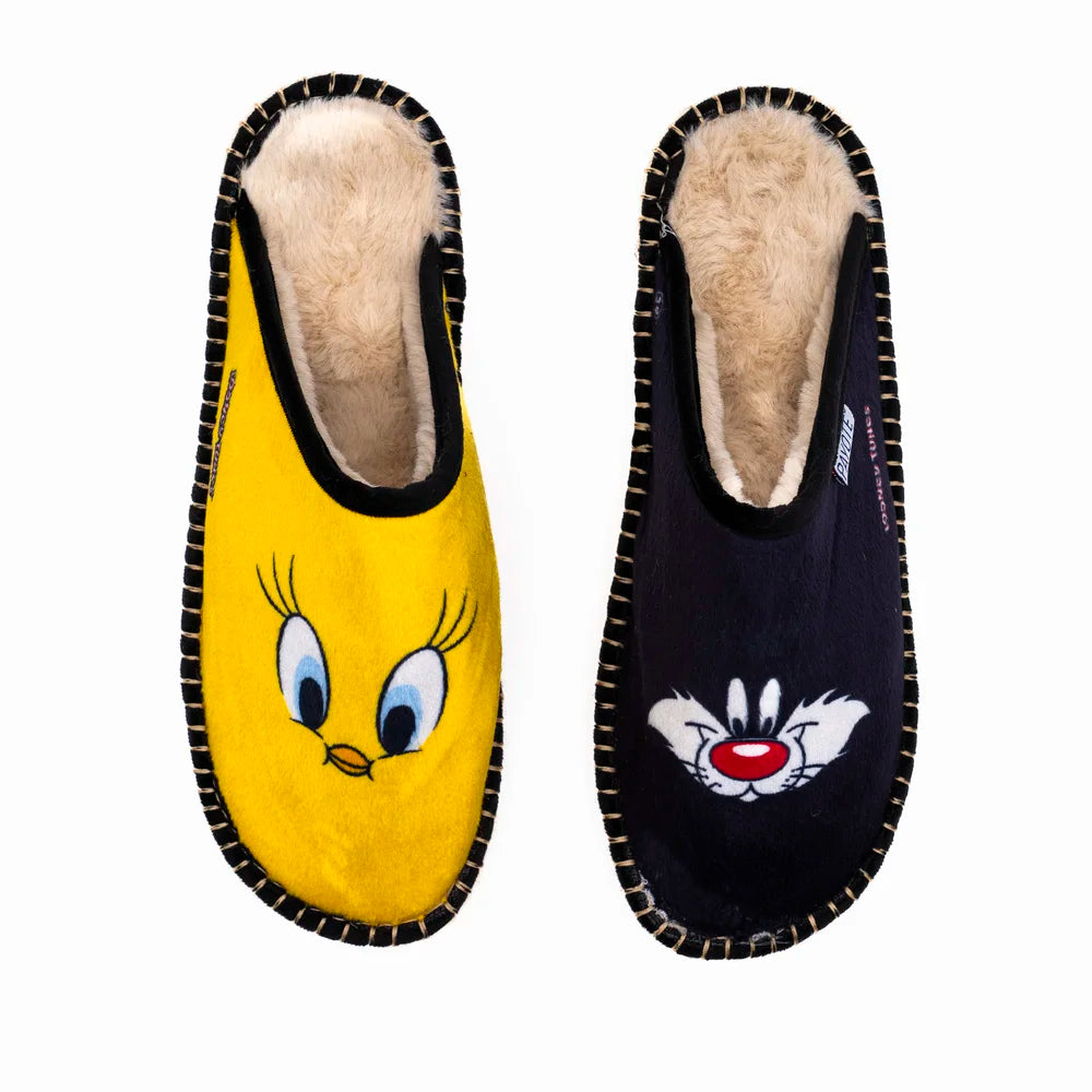 Mule Fourrée Titi & Grosminet