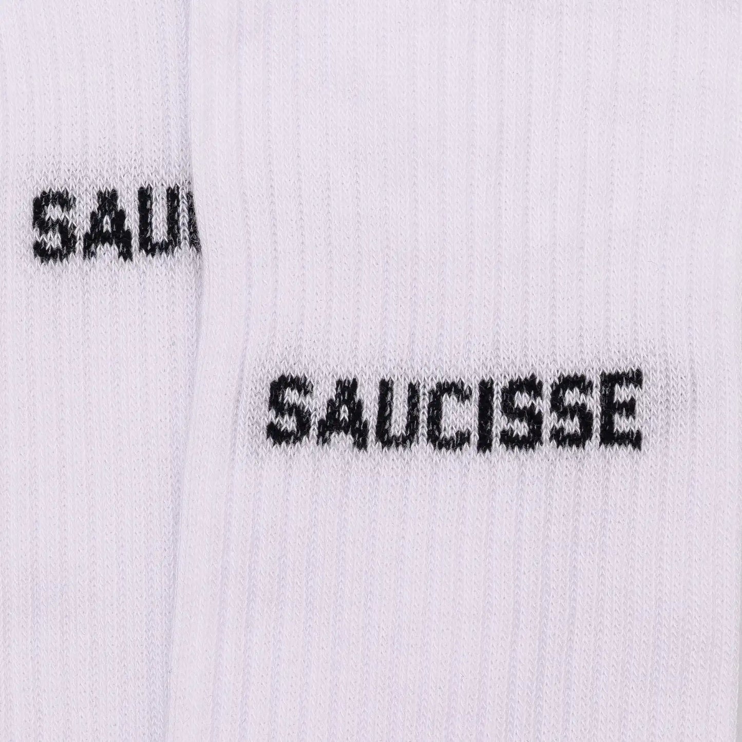 Chaussettes blanches "saucisse" made in France