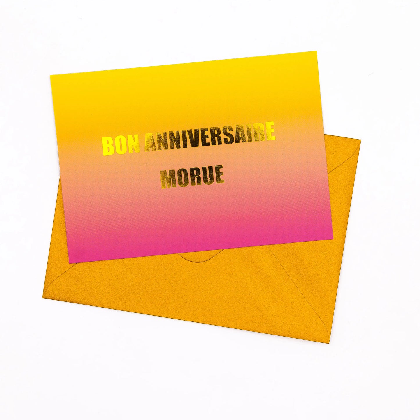 Carte "Bon Anniversaire Morue"