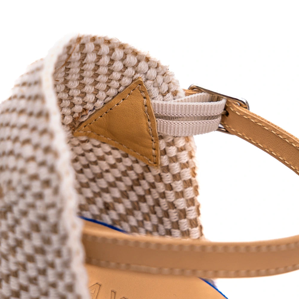 Espadrille Compensée Mathilde Kaki à boucle