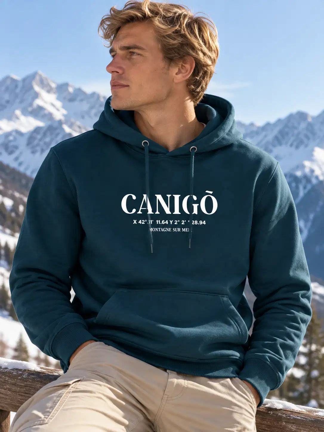 Sweat Capuche Recyclé - Canigó Boussole