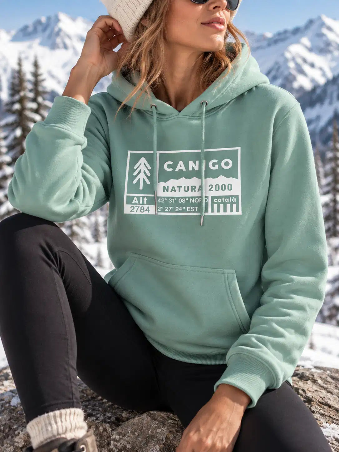 Recycled Hooded Sweatshirt - Canigó Natura 2000