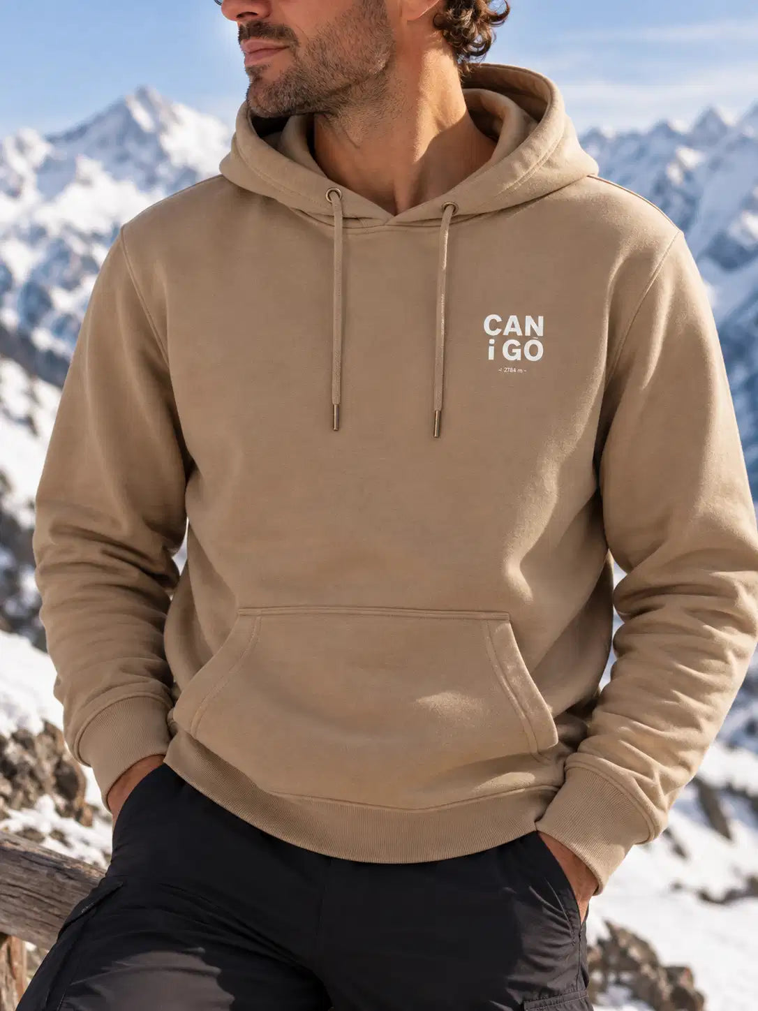 Sweat Capuche Recyclé - Canigó vertical coeur