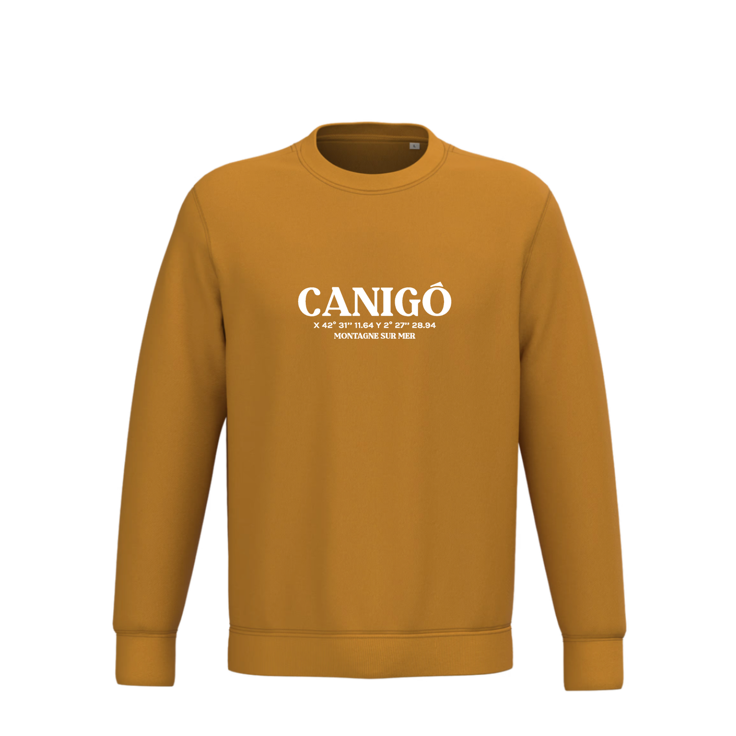 Recycled Round Neck Sweatshirt - Canigó compass