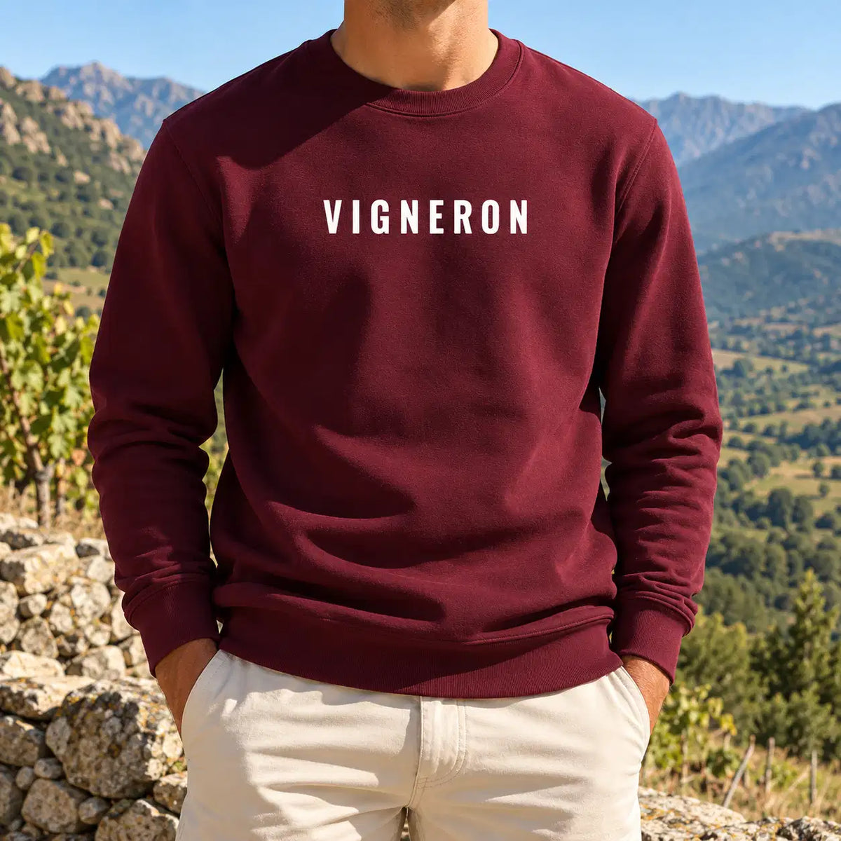 Sweat Col rond Recyclé - Vigneron