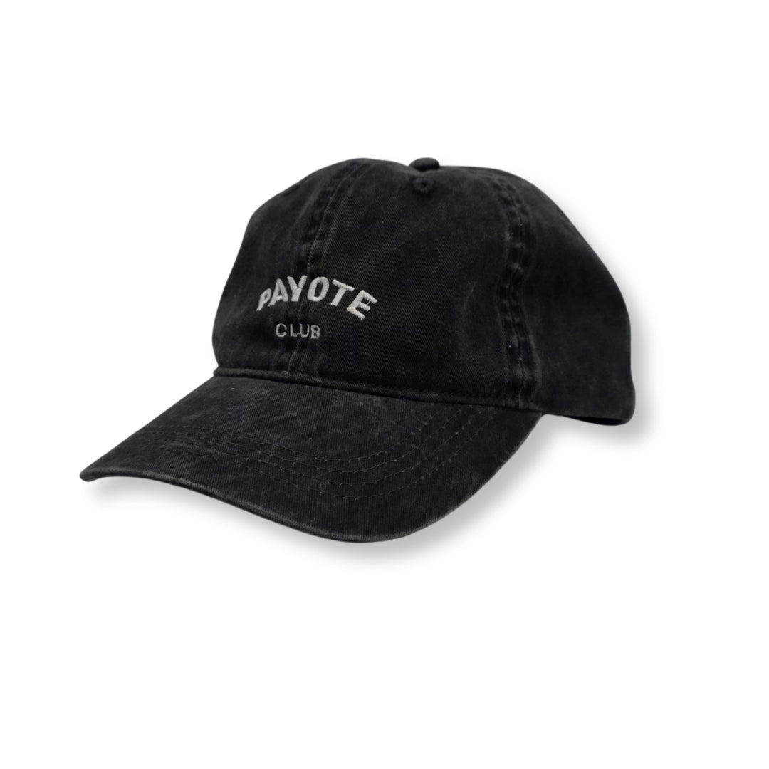 Casquette "Payote Club" Noir Délavé