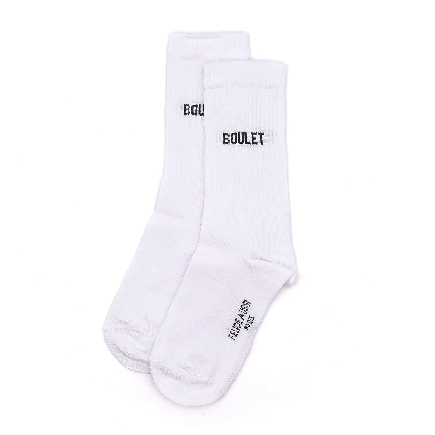 Chaussettes "boulet" made in France blanches
