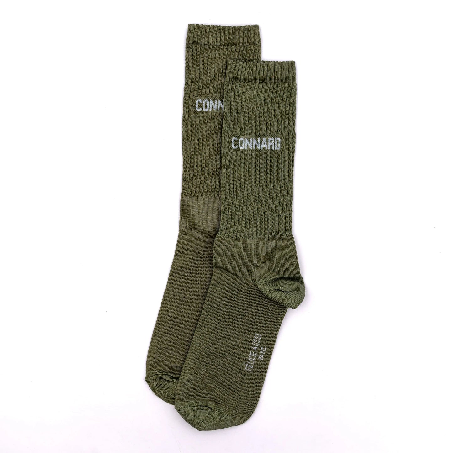 Chaussettes kaki "connard" made in France