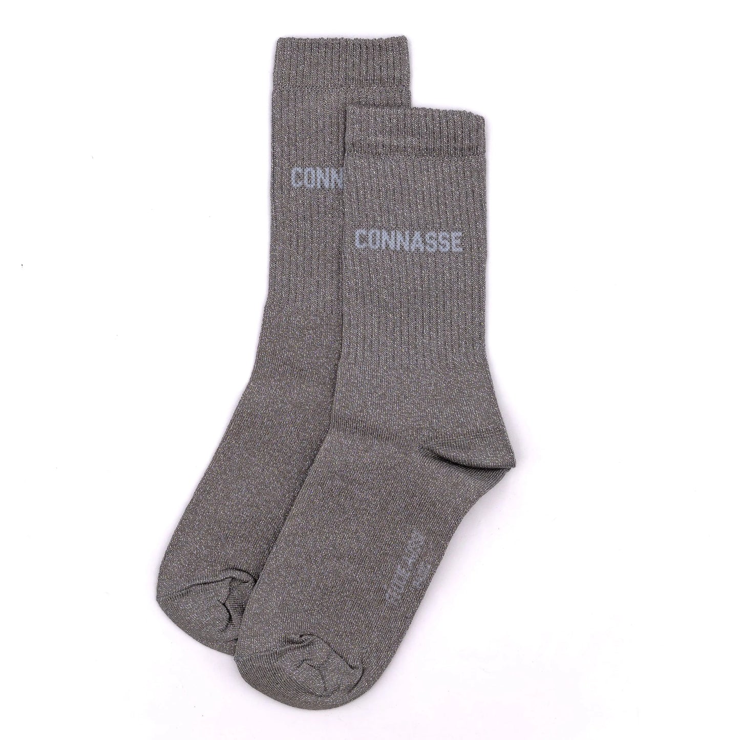 chaussettes "connasse" taupes fabriquées en France