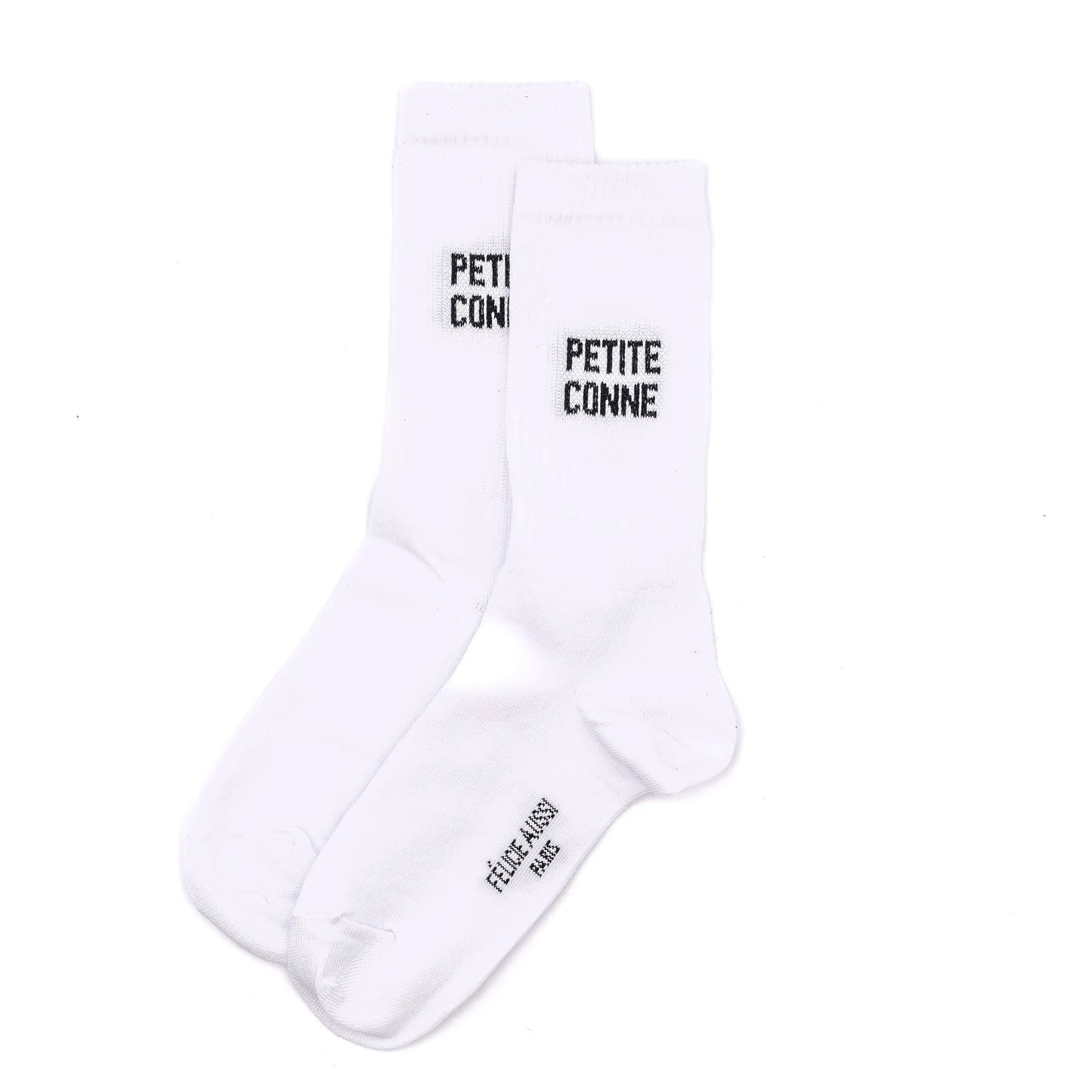 Chaussettes "petite conne" blanches et made in France