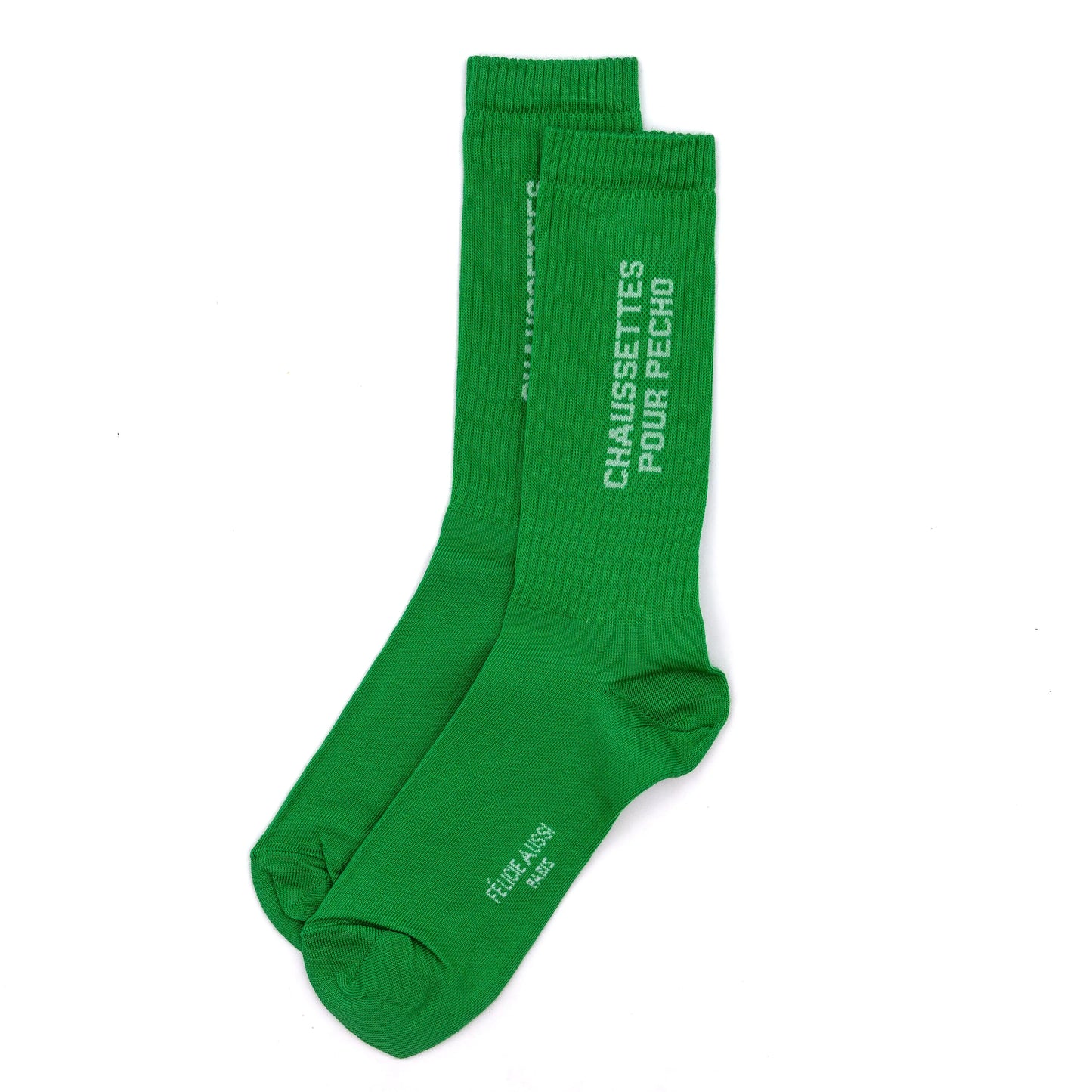 Chaussettes originales pour pecho vertes made in France