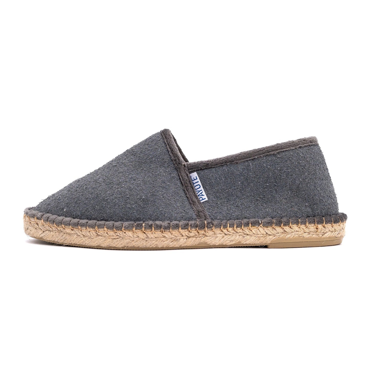 Espadrille Fourrée Gris Anthracite Made In France