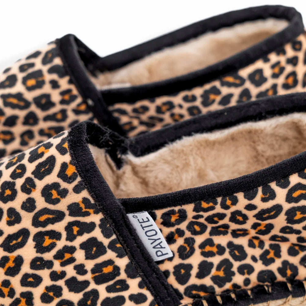 Chausson Espadrille Léopard made in France