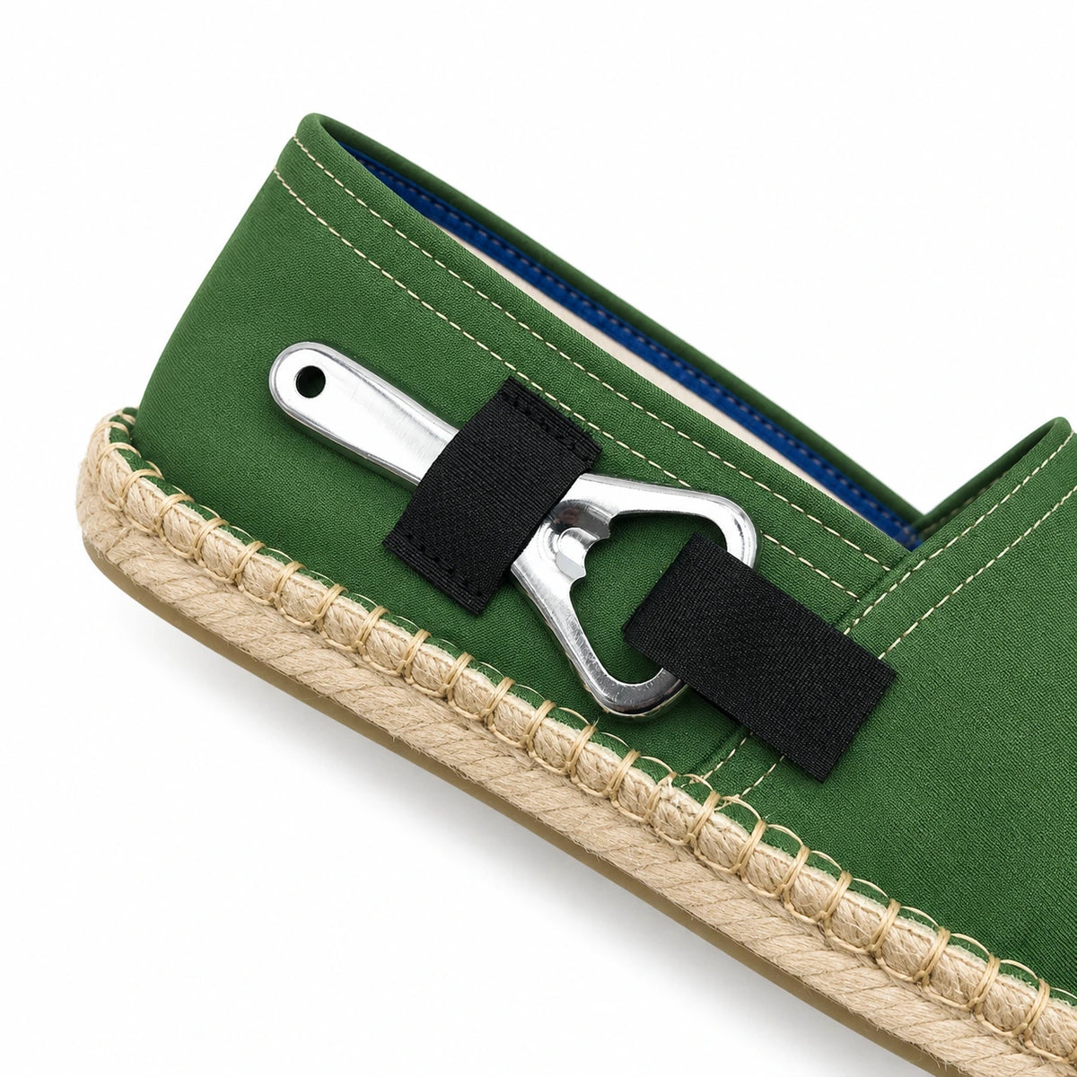 Espadrille verte made in France imprimée Apéro