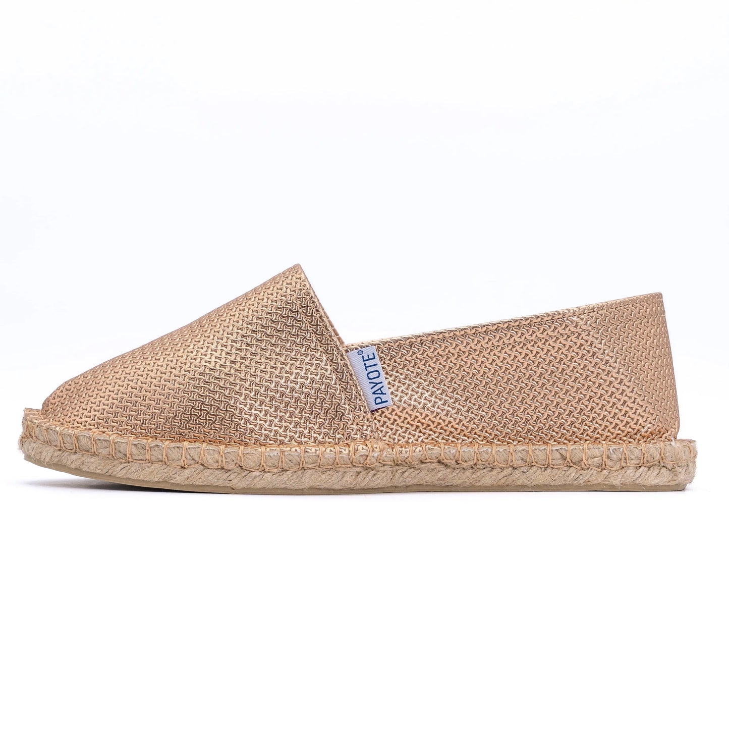 Espadrille à la toile couleur bronze