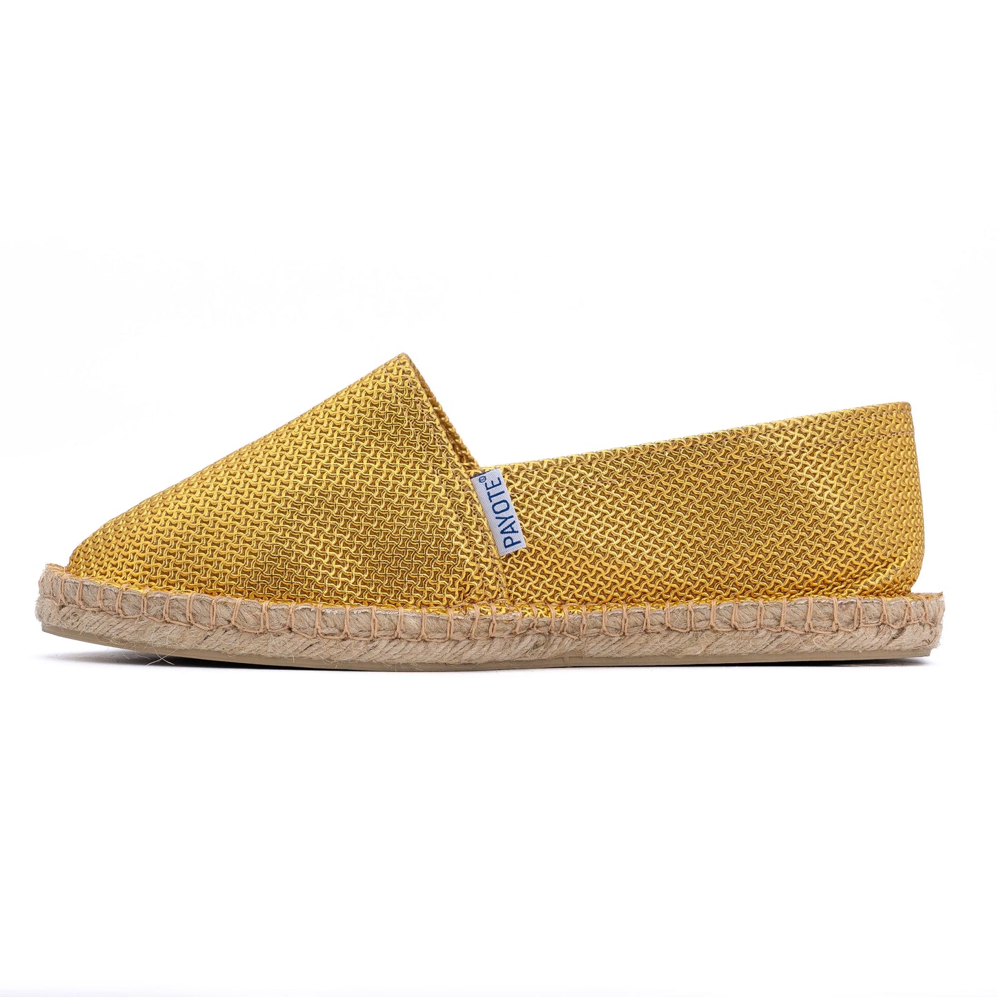 Espadrille dorée à la toile renforcée