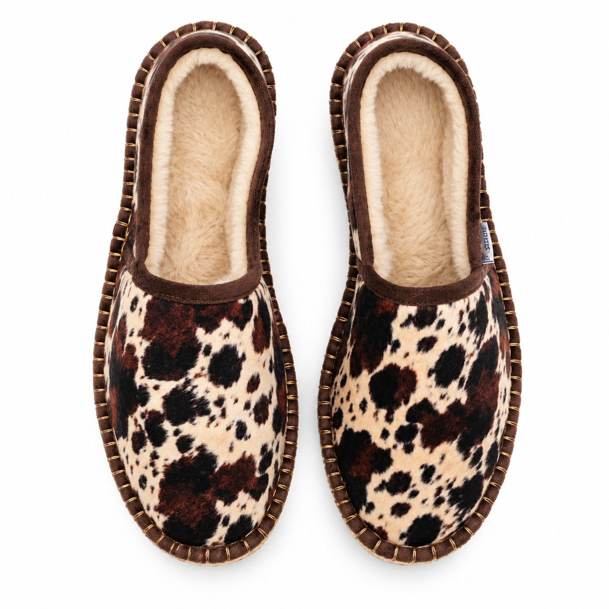 Cow Espadrille Slipper