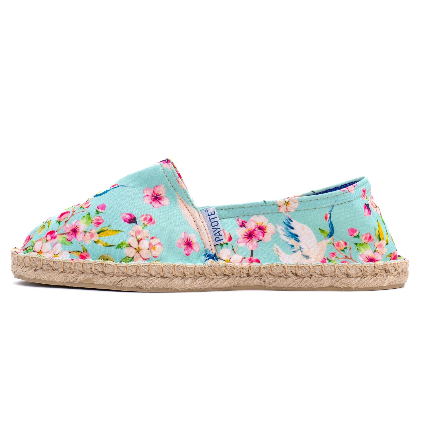 Espadrille à l'imprimé japonais avec fleurs de cerisiers