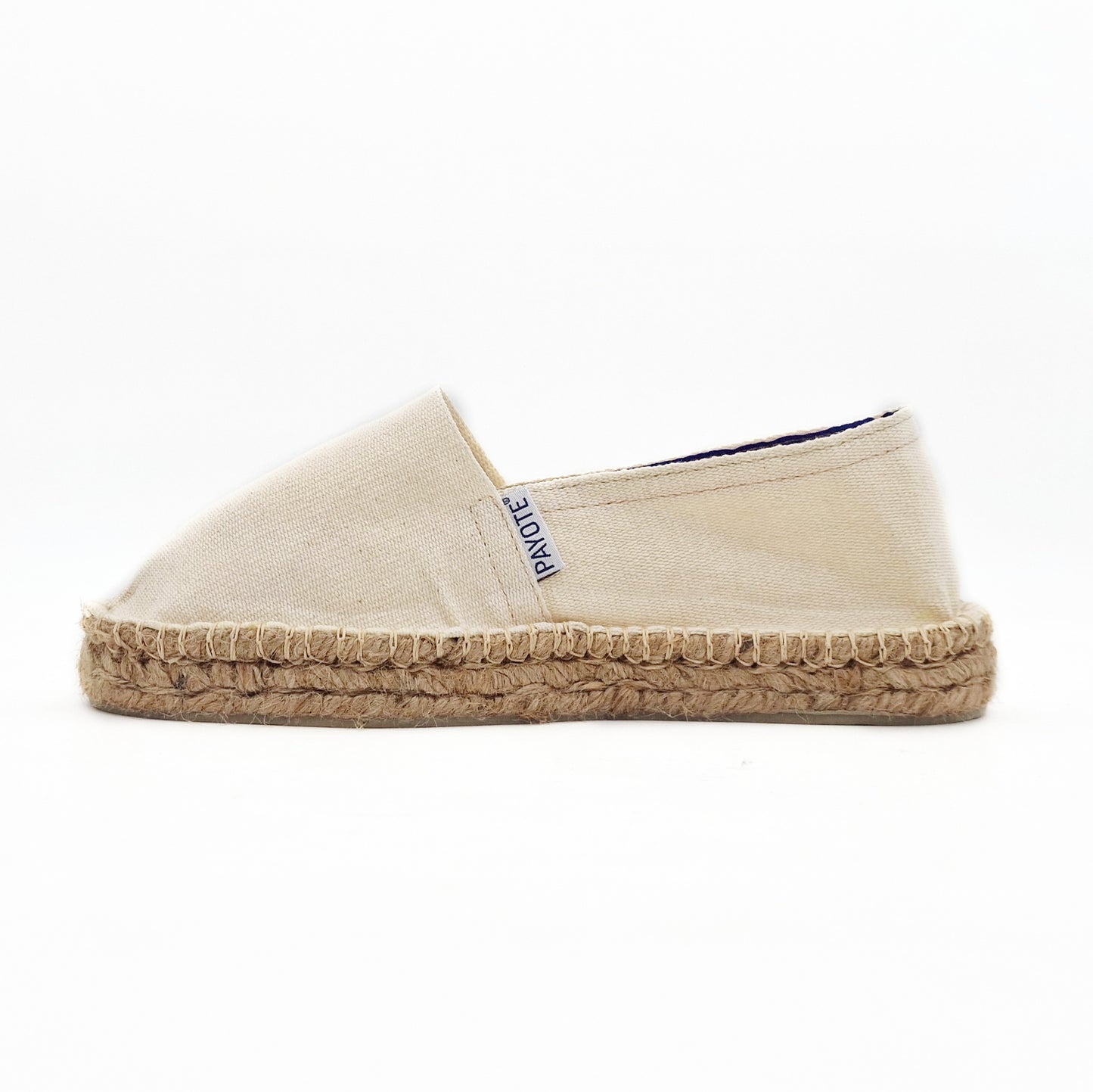 Espadrille plateforme beige made in France