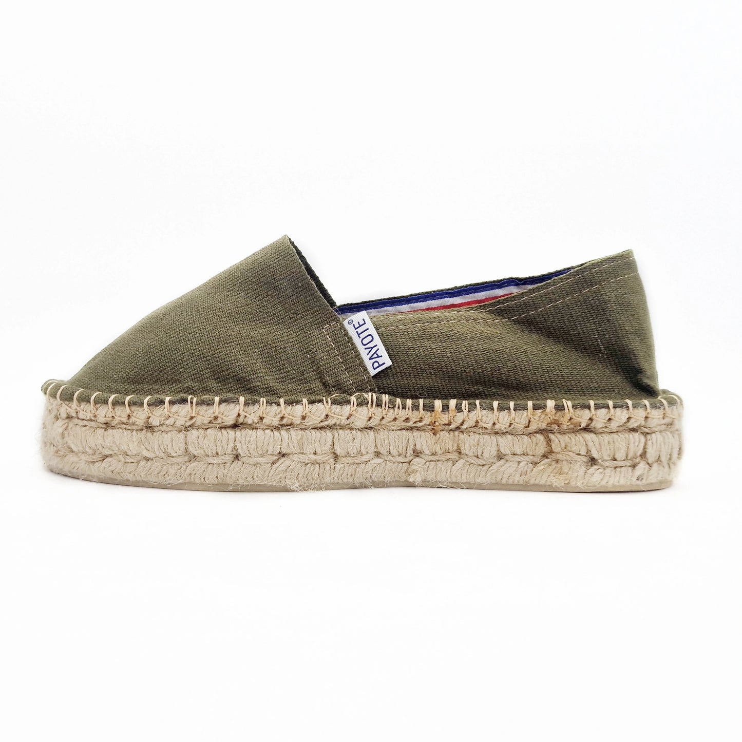 Espadrille Plateforme Kaki