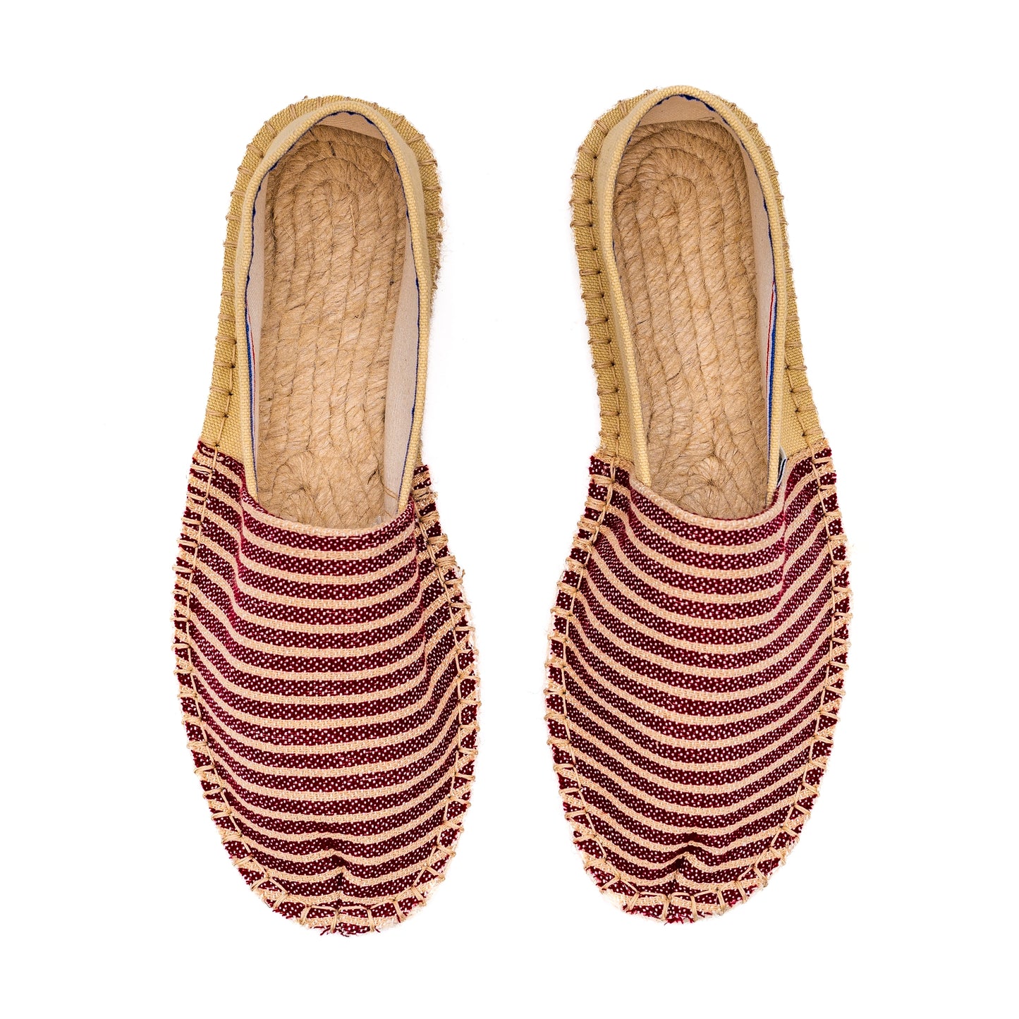 Espadrille Premium Rayée Rouge
