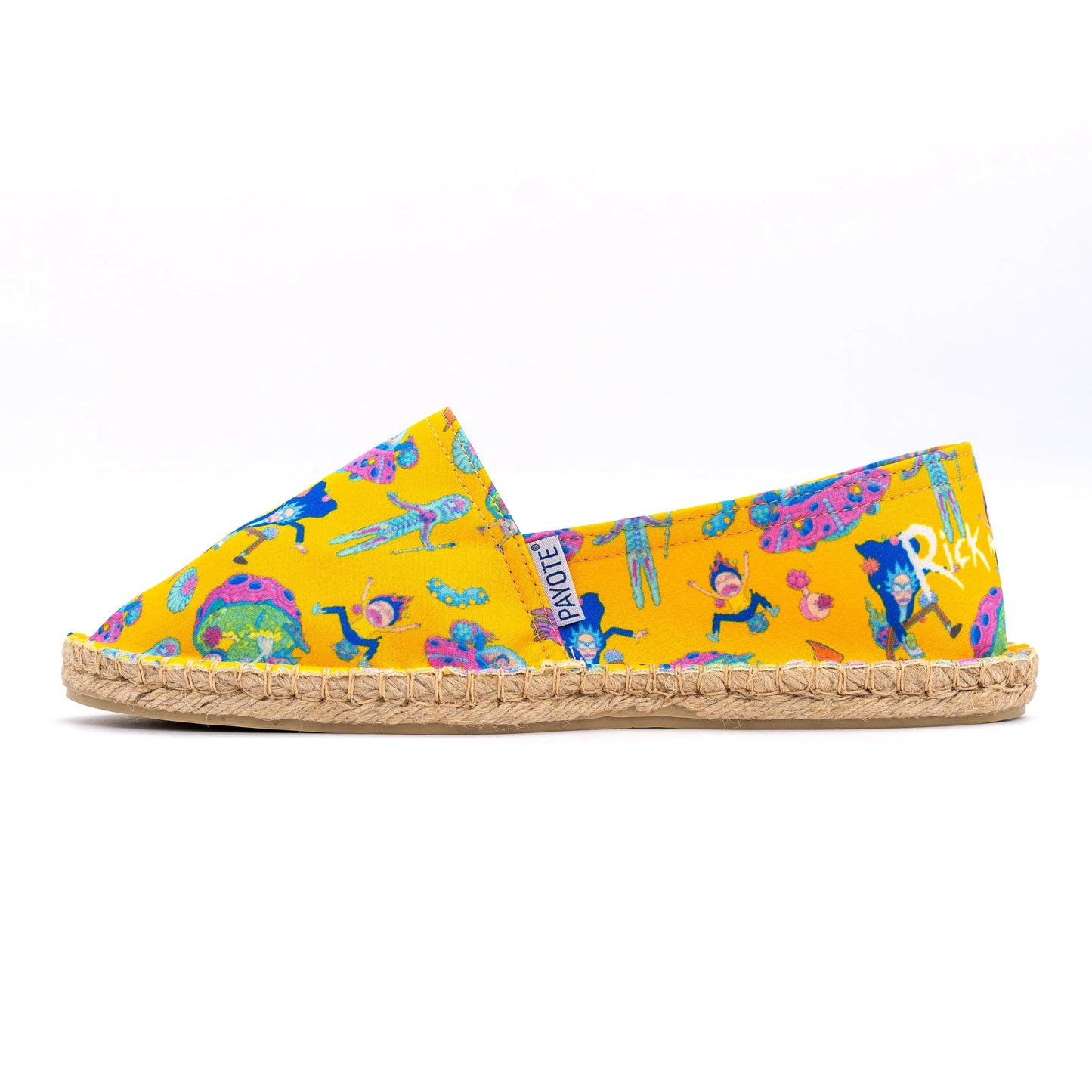 Espadrille Rick et Morty vaisseaux jaune