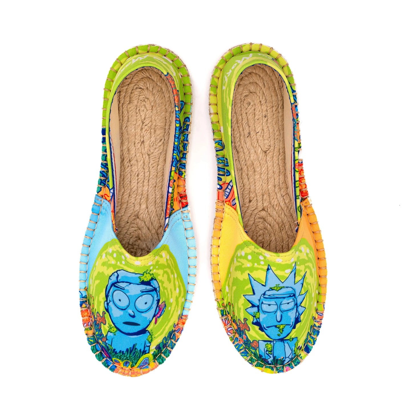 Espadrille Rick et Morty verte