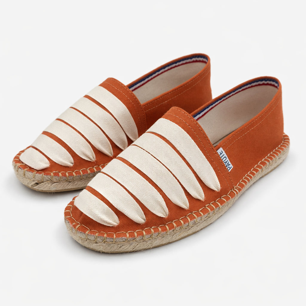 Espadrille à ruban dans l'esprit catalan made in France