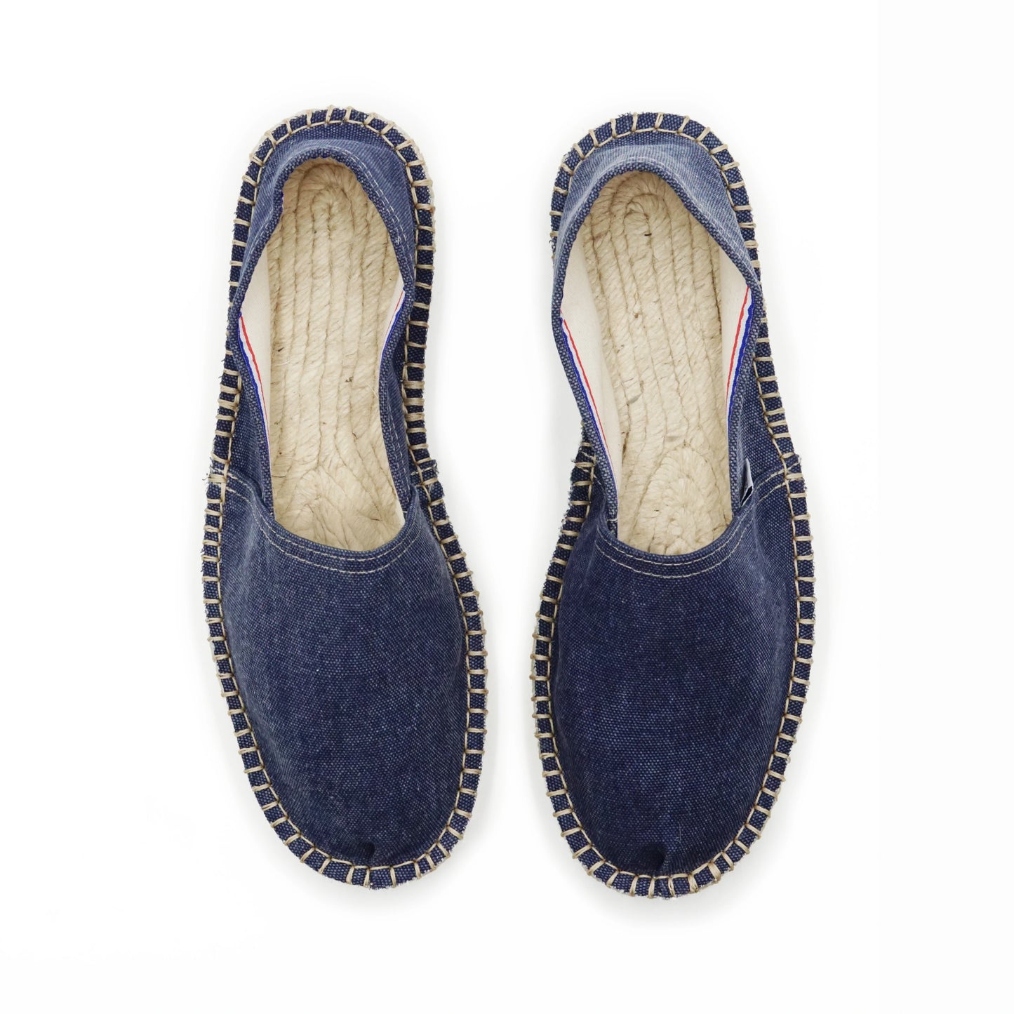 Espadrille bleu jeans délavé made in France