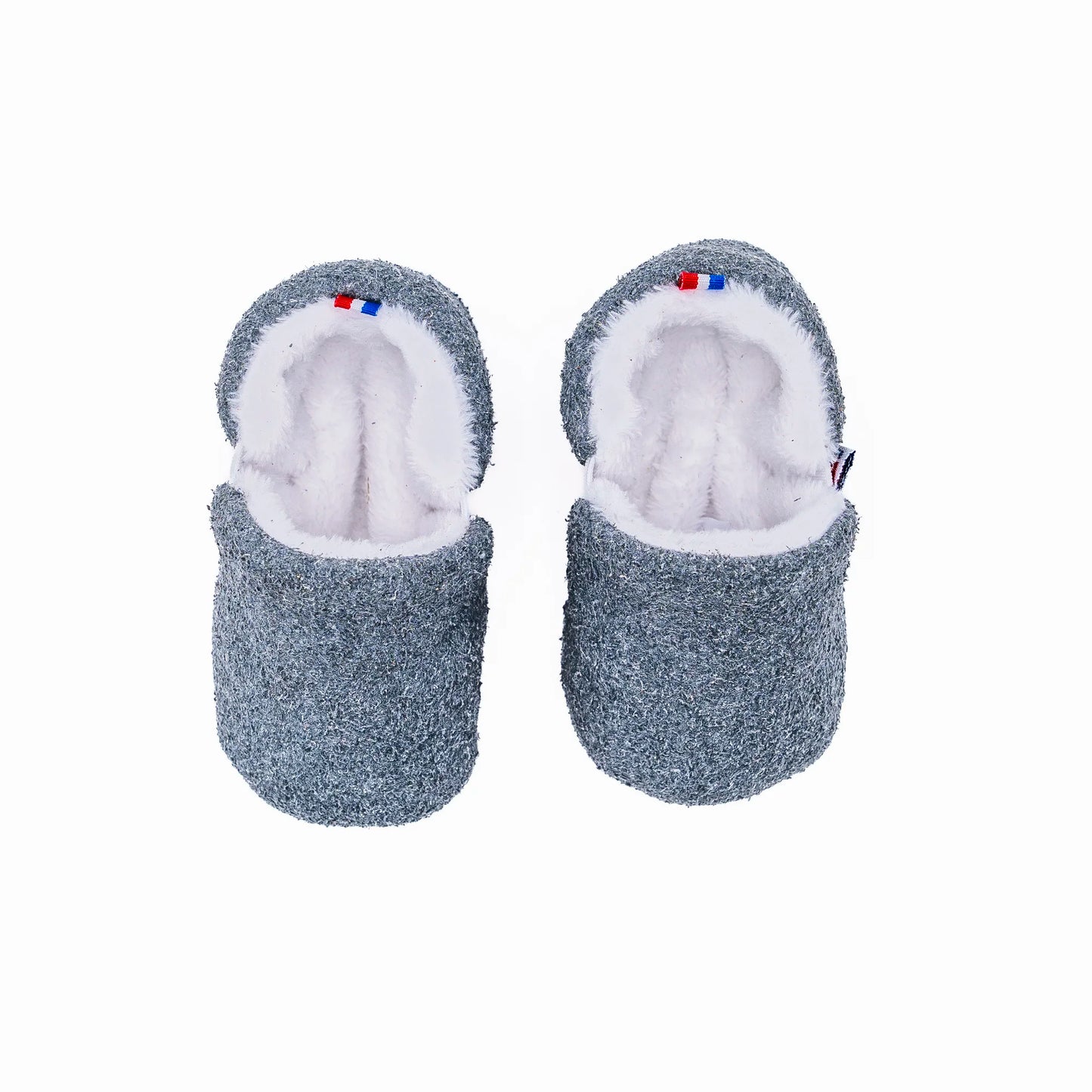 Les chaussons gris anthracite Payote pour bébé sont made in France